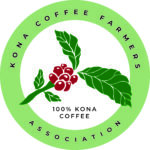 Round logo with coffee branch